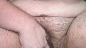 Gaping fat hairy pig